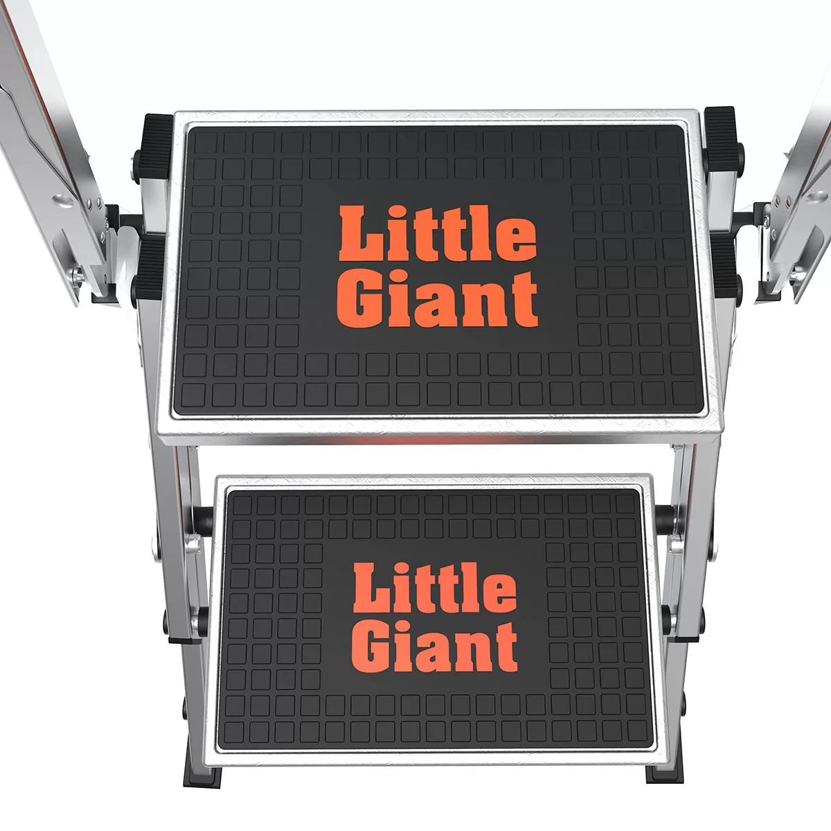 Little Giant Ladders Safety Step M2 2-Step 300-lb Capacity Silver Aluminum Foldable Step Stool - Image 19