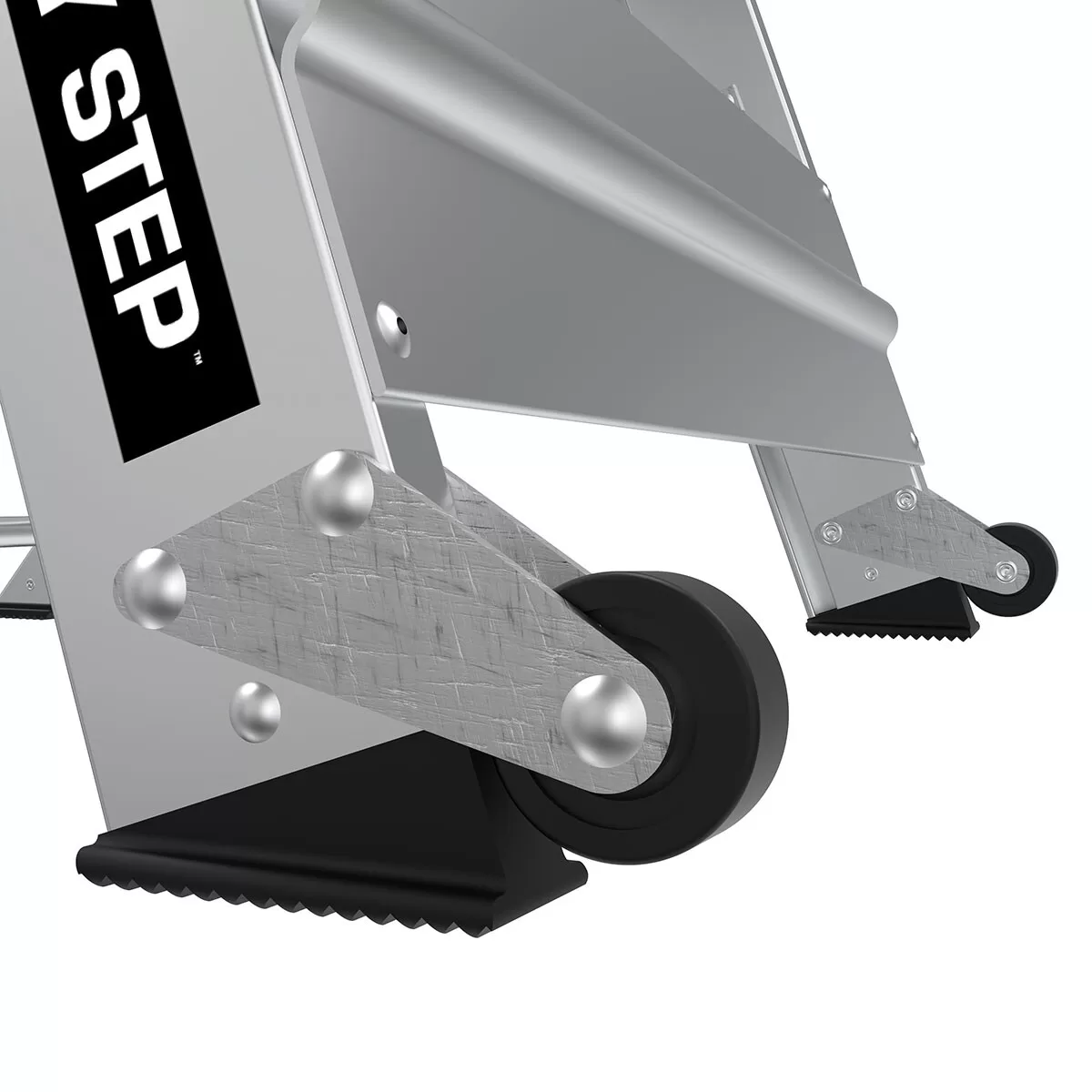 Little Giant Ladders Safety Step M2 2-Step 300-lb Capacity Silver Aluminum Foldable Step Stool - Image 20