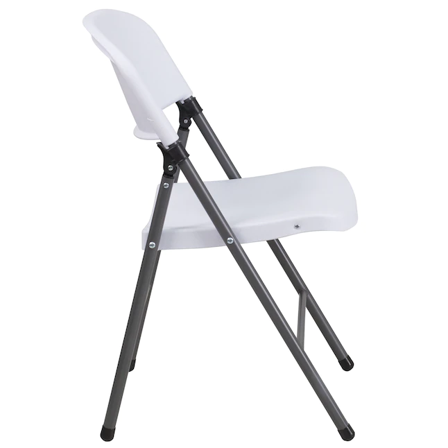 Flash Furniture 6-Pack Granite White Standard Folding Chair with Solid Seat (Indoor) - Image 7