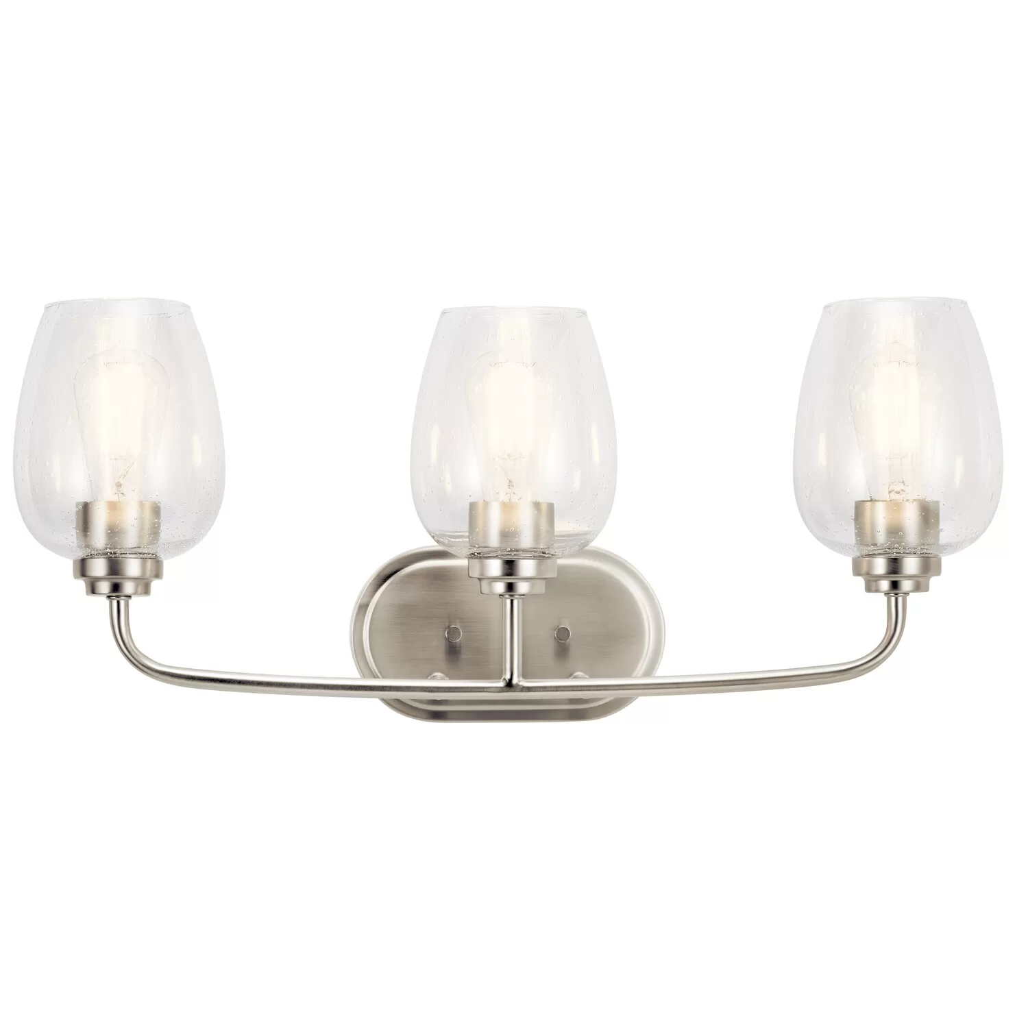Kichler 45129NICS Valserrano 24-in 3-Light Brushed Nickel Traditional Vanity Light - Image 3