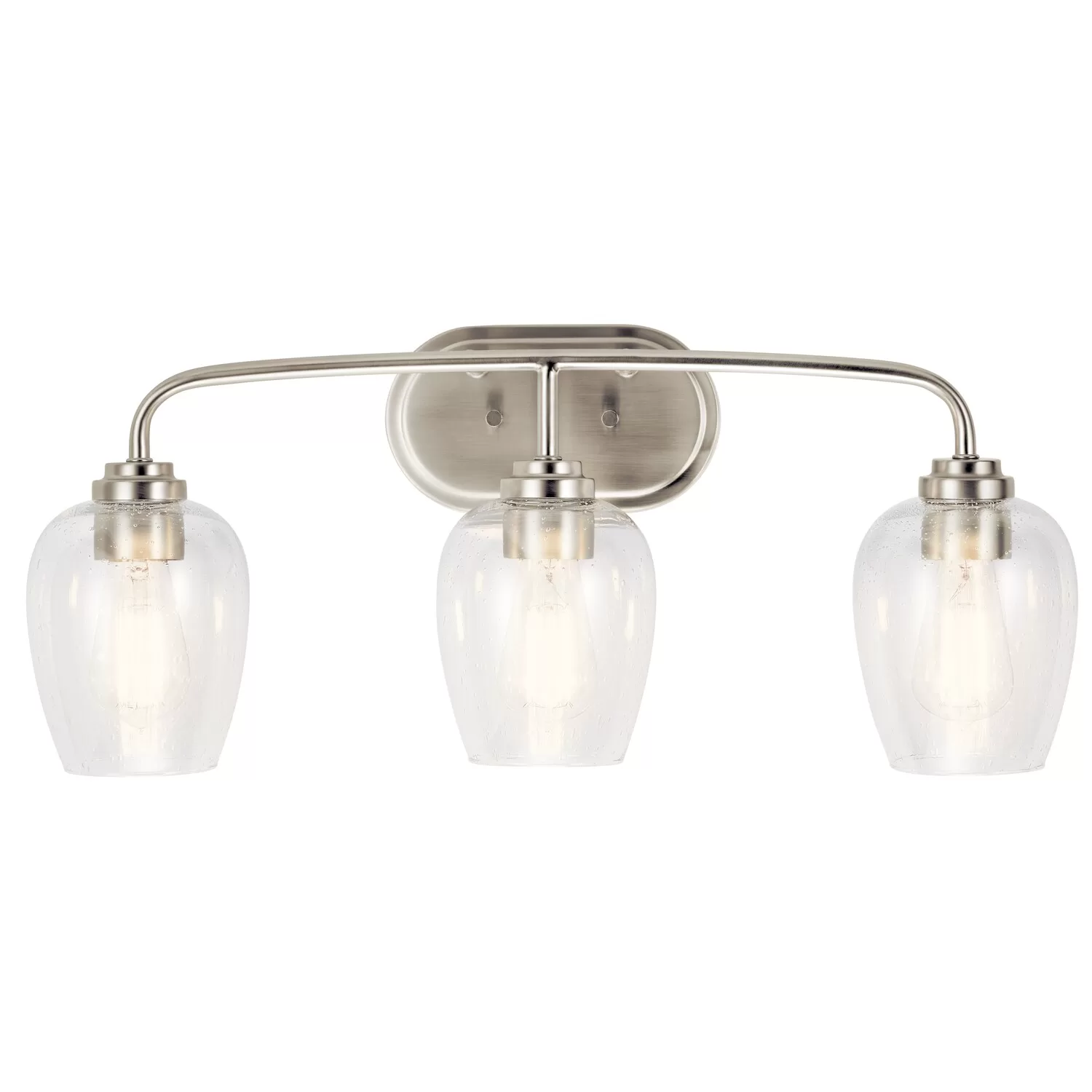 Kichler 45129NICS Valserrano 24-in 3-Light Brushed Nickel Traditional Vanity Light - Image 4
