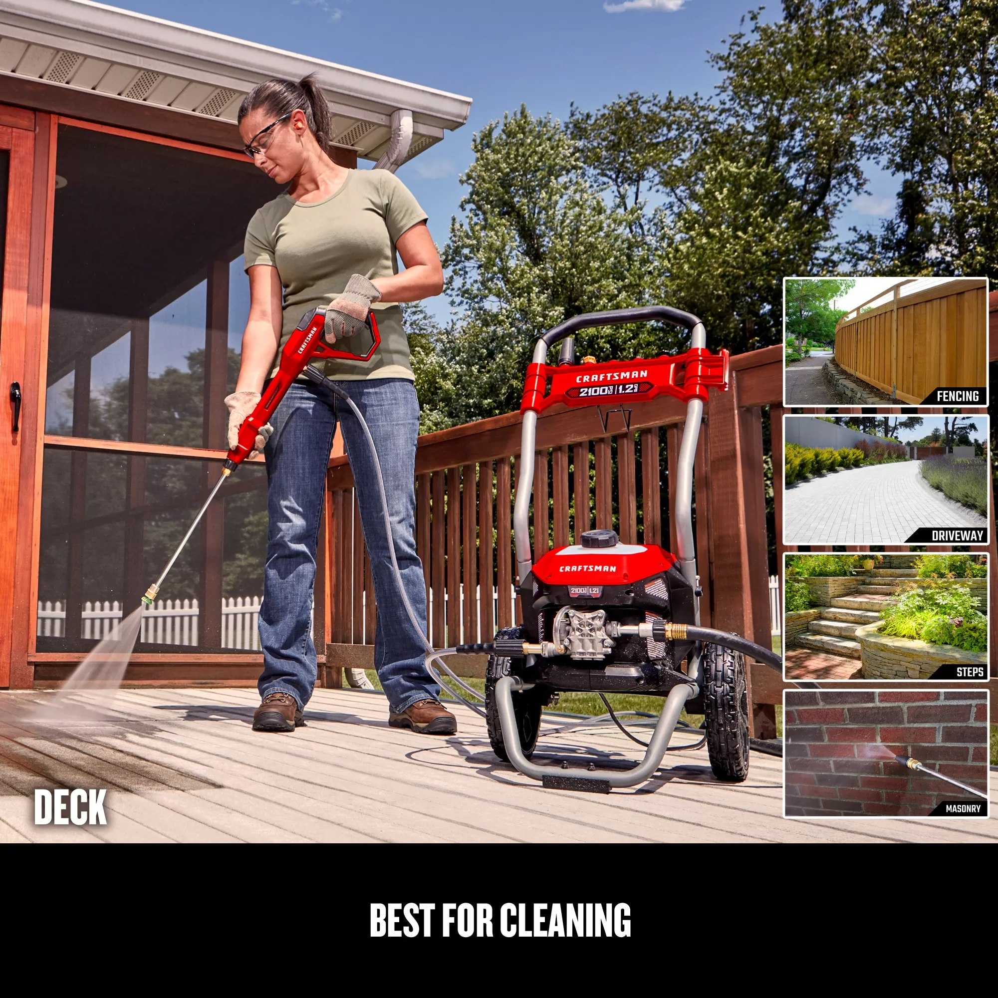 CRAFTSMAN CMEPW2100 2100 PSI 1.2-Gallon-GPM Cold Water Electric Pressure Washer - Image 8