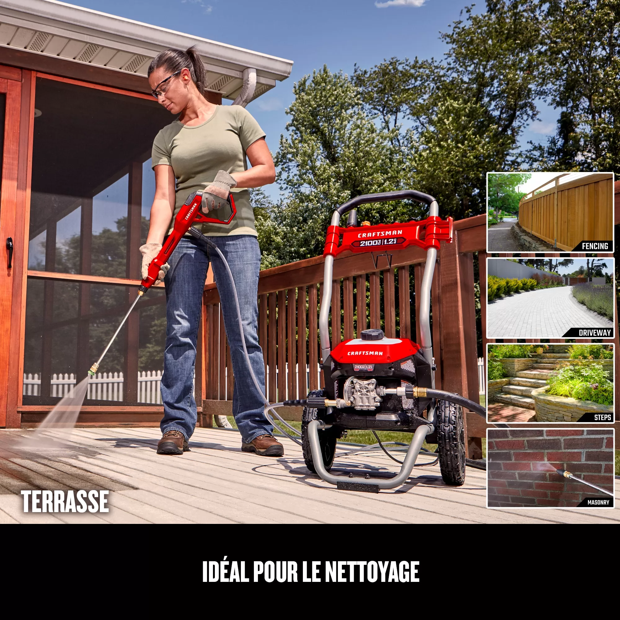 CRAFTSMAN CMEPW2100 2100 PSI 1.2-Gallon-GPM Cold Water Electric Pressure Washer - Image 13