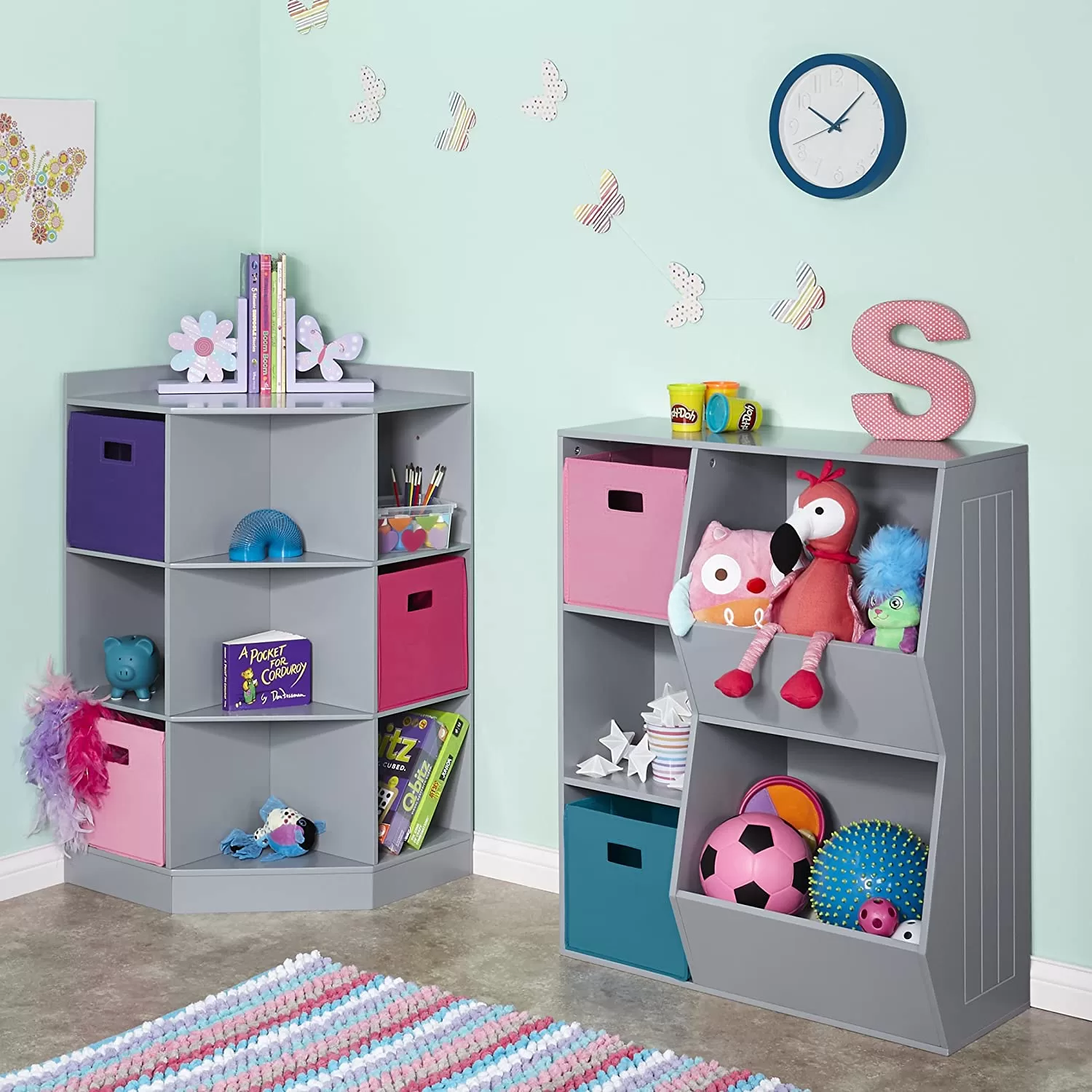 RiverRidge Gray Composite Kids Bookcase (30.13-in W x 36.69-in H x 13.75-in D) - Image 3