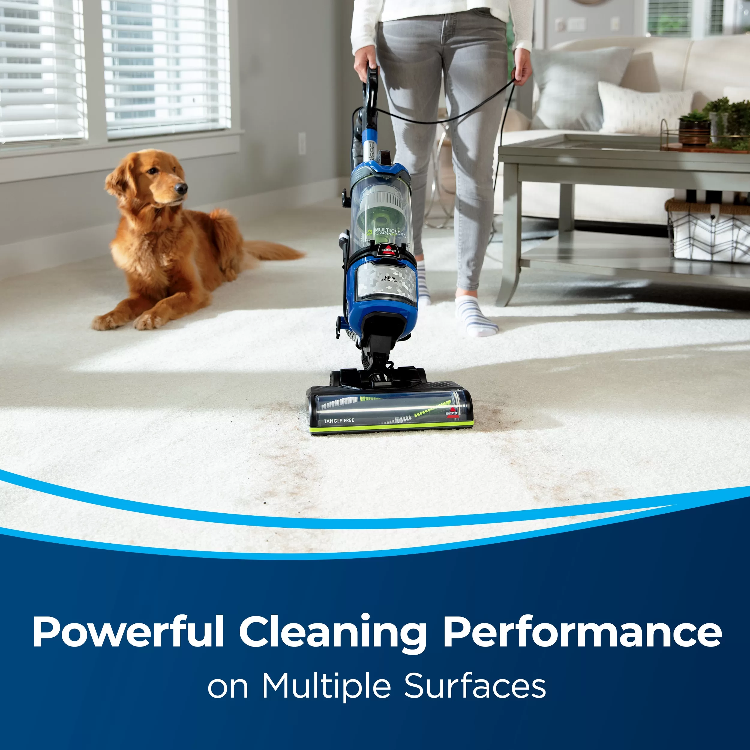 BISSELL 28492 MultiClean Allergen Pet Corded Bagless Upright Vacuum with HEPA Filter - Image 3