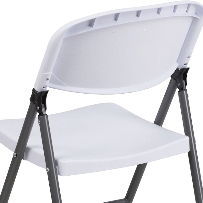 Flash Furniture 6-Pack Granite White Standard Folding Chair with Solid Seat (Indoor) - Image 11