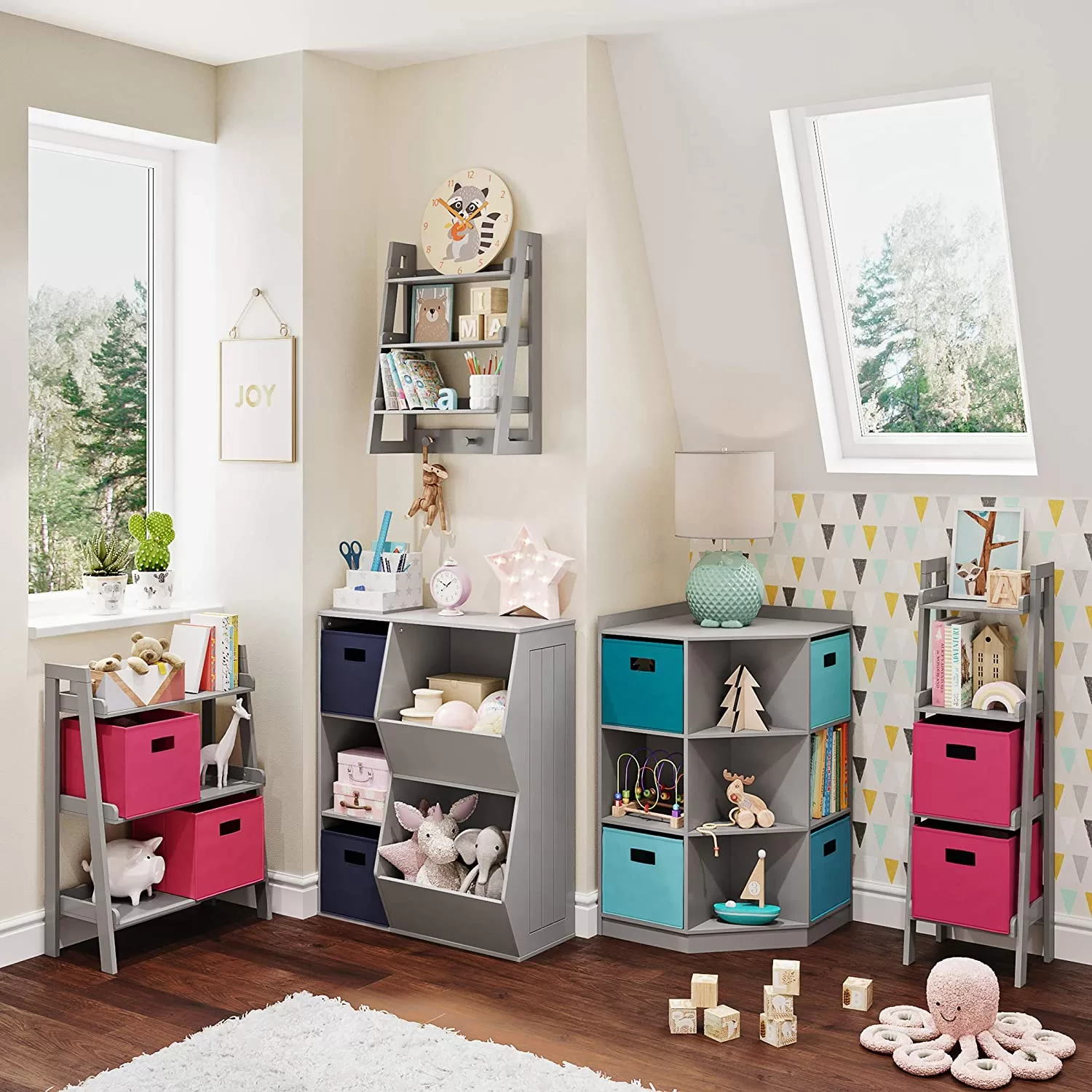 RiverRidge Gray Composite Kids Bookcase (30.13-in W x 36.69-in H x 13.75-in D) - Image 4
