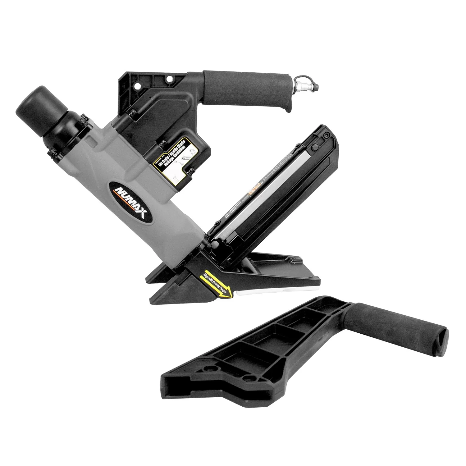 Numax Dual handle 15.5 GA staples and 16 GA L-cleats 2-in 15-Gauge Pneumatic Flooring Nailer - Image 7