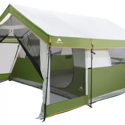 Ozark Trail 8-Person Family Cabin Tent 1 Room with Screen Porch, Green