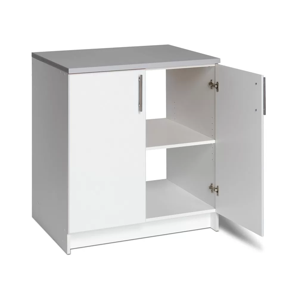 Prepac Elite 32-in W x 36-in H Wood Composite White Freestanding Utility Storage Cabinet - Image 2