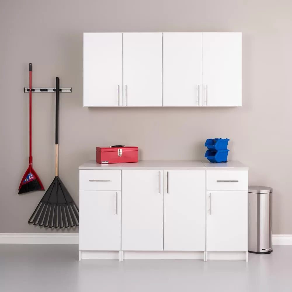 Prepac Elite 32-in W x 36-in H Wood Composite White Freestanding Utility Storage Cabinet - Image 3
