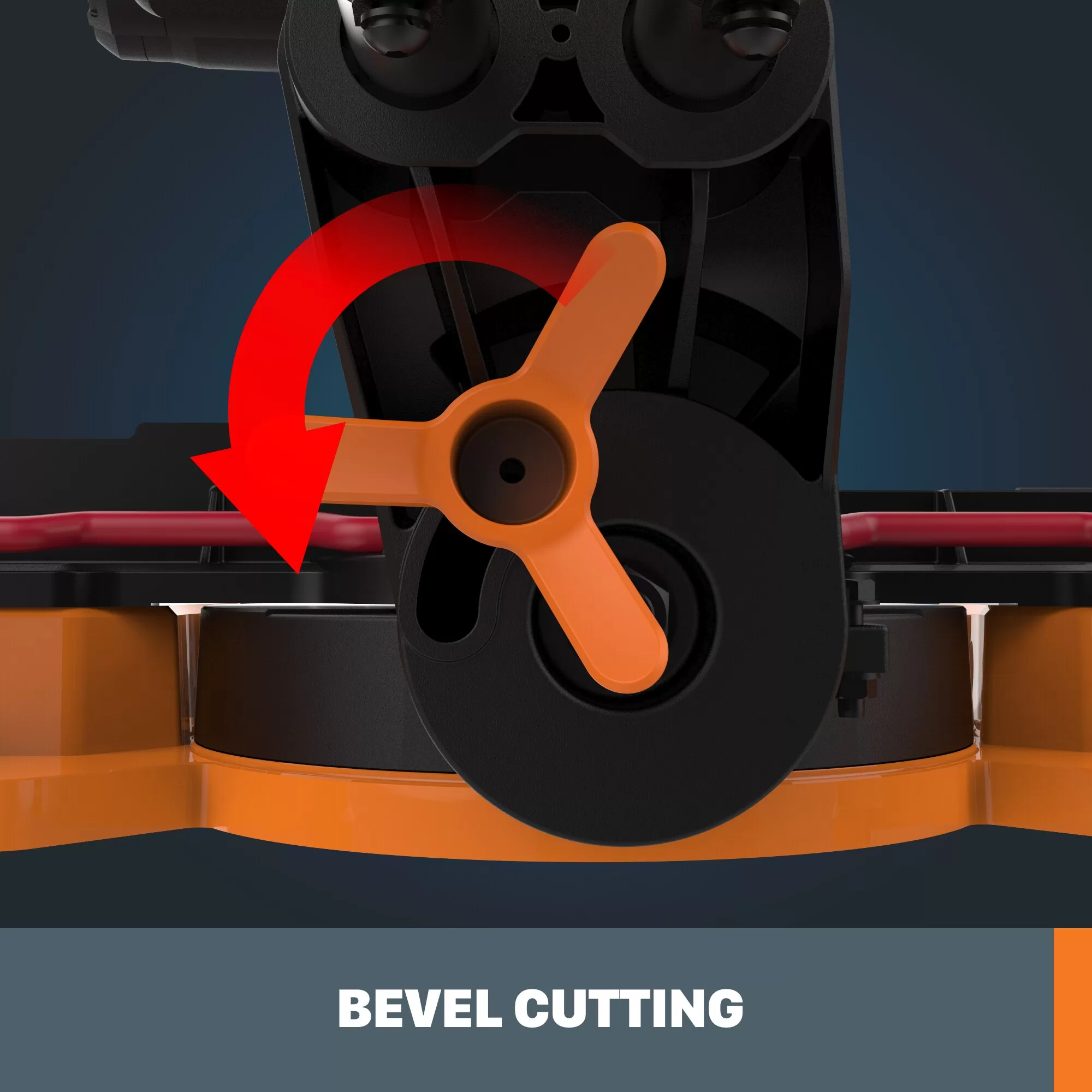 WORX Power Share POWER SHARE 7-1/4-in 20-volt Max Single Bevel Sliding Compound Cordless Miter Saw (Cordless) - Image 11
