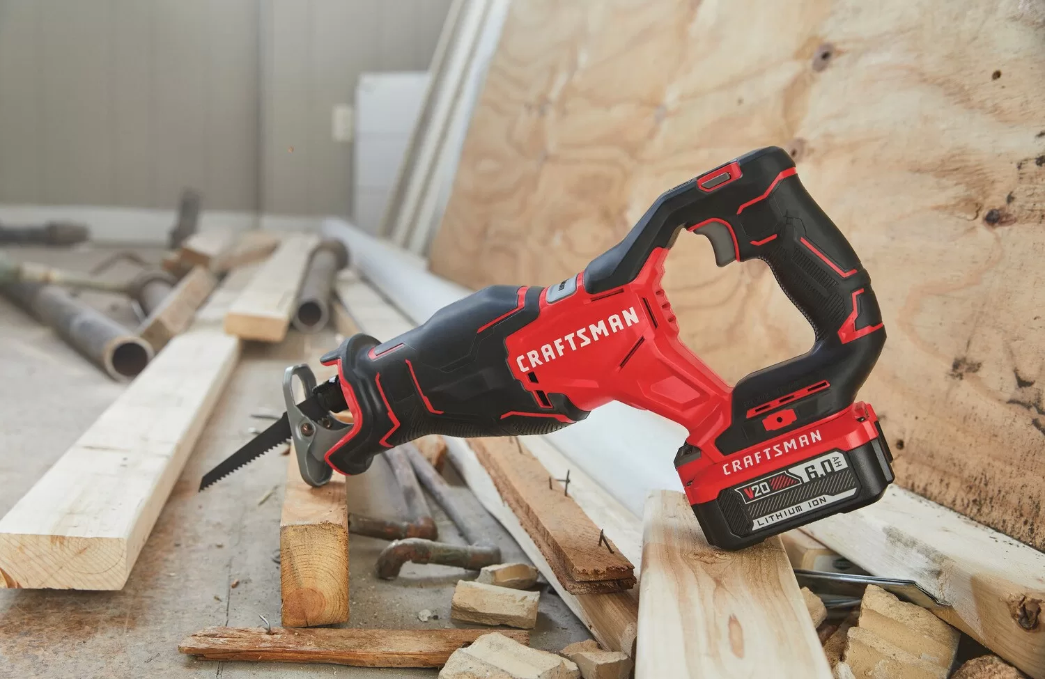 CRAFTSMAN V20 20-volt Max Variable Speed Brushless Cordless Reciprocating Saw (Tool Only) - Image 16