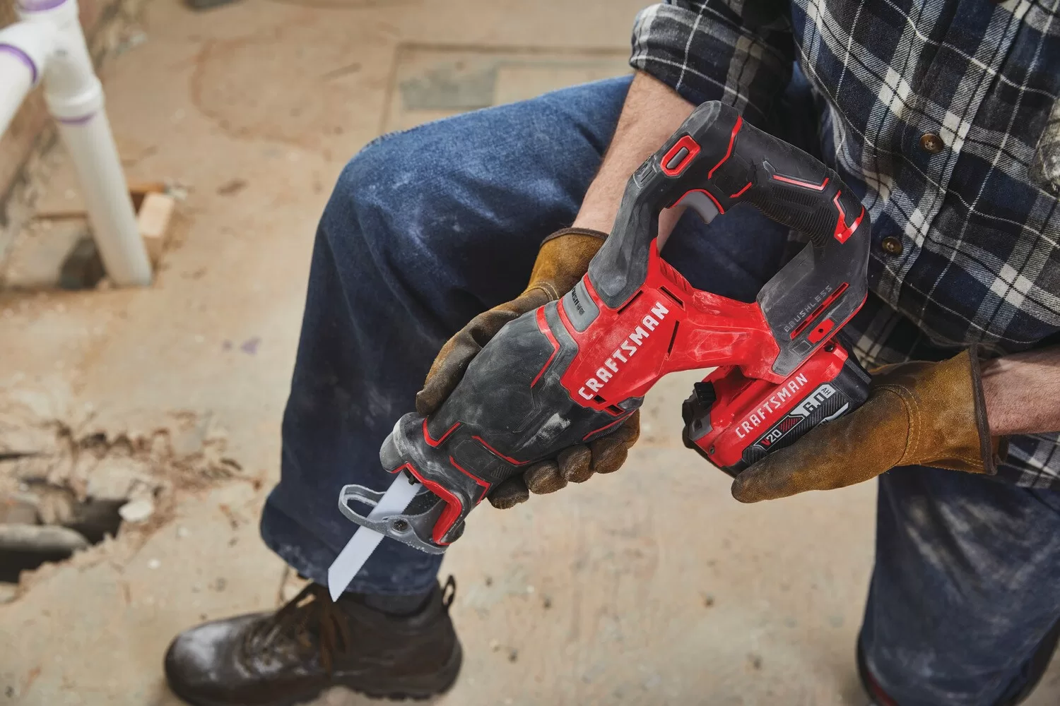 CRAFTSMAN V20 20-volt Max Variable Speed Brushless Cordless Reciprocating Saw (Tool Only) - Image 13