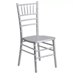 BizChair Silver Wood Chiavari Chair