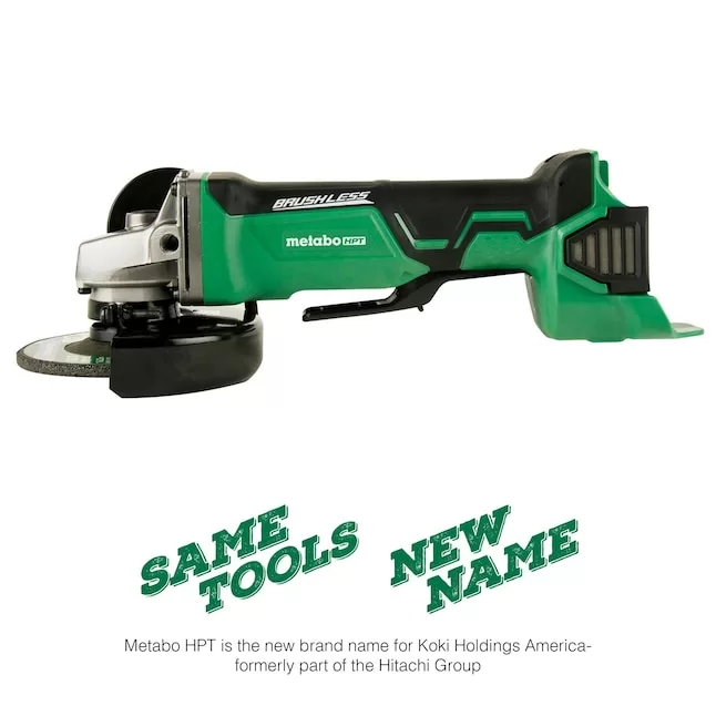 Metabo HPT G18DBALQ4M MultiVolt 4.5-in 18-Volt Paddle Switch Brushless Cordless Angle Grinder - Image 9