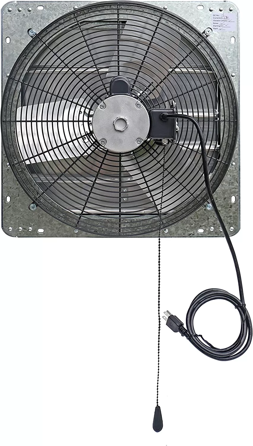 Iliving ILG8SF18V-T Wall-Mount Shutter Exhaust Fan, 18" - Variable, Silver - Image 2