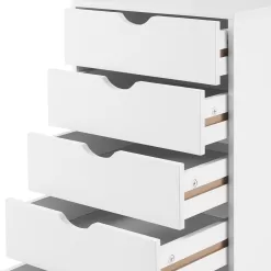 Naomi Home 5 Drawer Office Storage File Cabinet