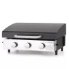 MF Studio 22-Inch Tabletop Griddle Portable Propane Gas Griddle with 3 Burners - Black