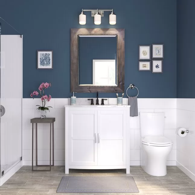 Progress Lighting Alexa 22-in 3-Light Brushed Nickel Modern/Contemporary Vanity Light - Image 2