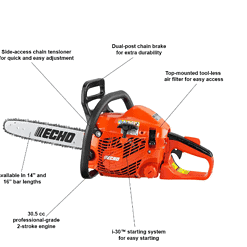 ECHO CS-310-14 14 in. 30.5 cc Gas 2-Stroke Cycle Chainsaw