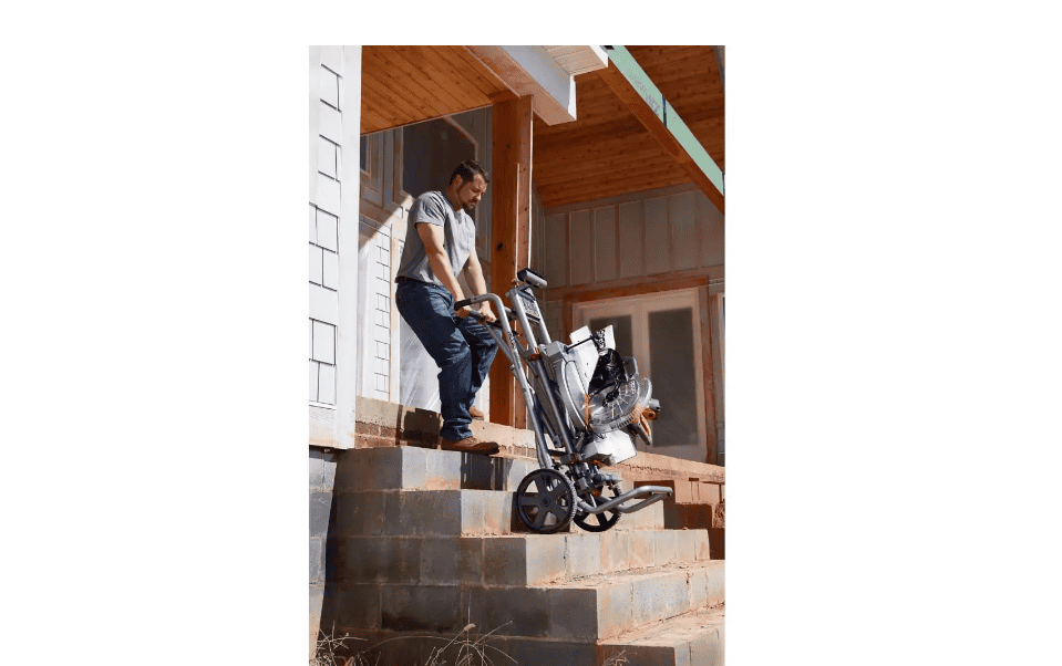 RIDGID AC9946 Universal Mobile Miter Saw Stand with Mounting Braces