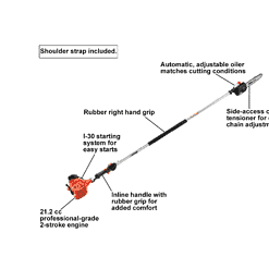 ECHO PPF-225 10 in. 21.2 cc Gas 2-Stroke Cycle Pole Saw
