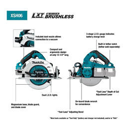Makita XSH06PT 18-Volt X2 LXT Lithium-Ion (36-Volt) Brushless Cordless 7-1/4 in. Circular Saw Kit 5.0Ah