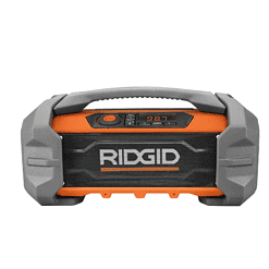 RIDGID R84087 18V Hybrid Jobsite Radio with Bluetooth Wireless Technology (Tool Only)