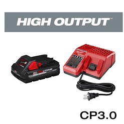Milwaukee Reciprocating Saw 2621-20-48-59-1835 M18 18V Lithium-Ion Cordless SAWZALL W/ 3.0Ah Battery and Charger
