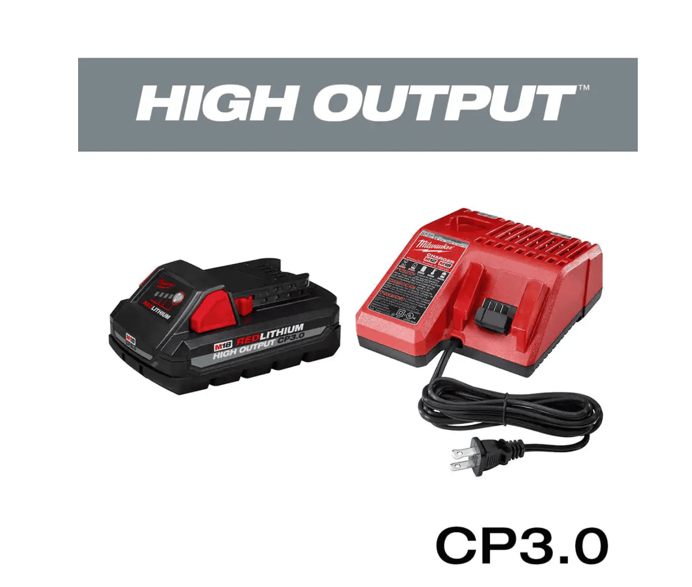 Milwaukee Reciprocating Saw 2621-20-48-59-1835 M18 18V Lithium-Ion Cordless SAWZALL W/ 3.0Ah Battery and Charger