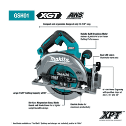 Makita GSH01Z 40V Max XGT Brushless Cordless 7-1/4 in. Circular Saw, AWS Capable (Tool Only)