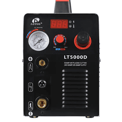 Lotos 50 Amp Compact Inverter Plasma Cutter for Metal, Dual Voltage 110/220V, 1/2 in. Clean Cut