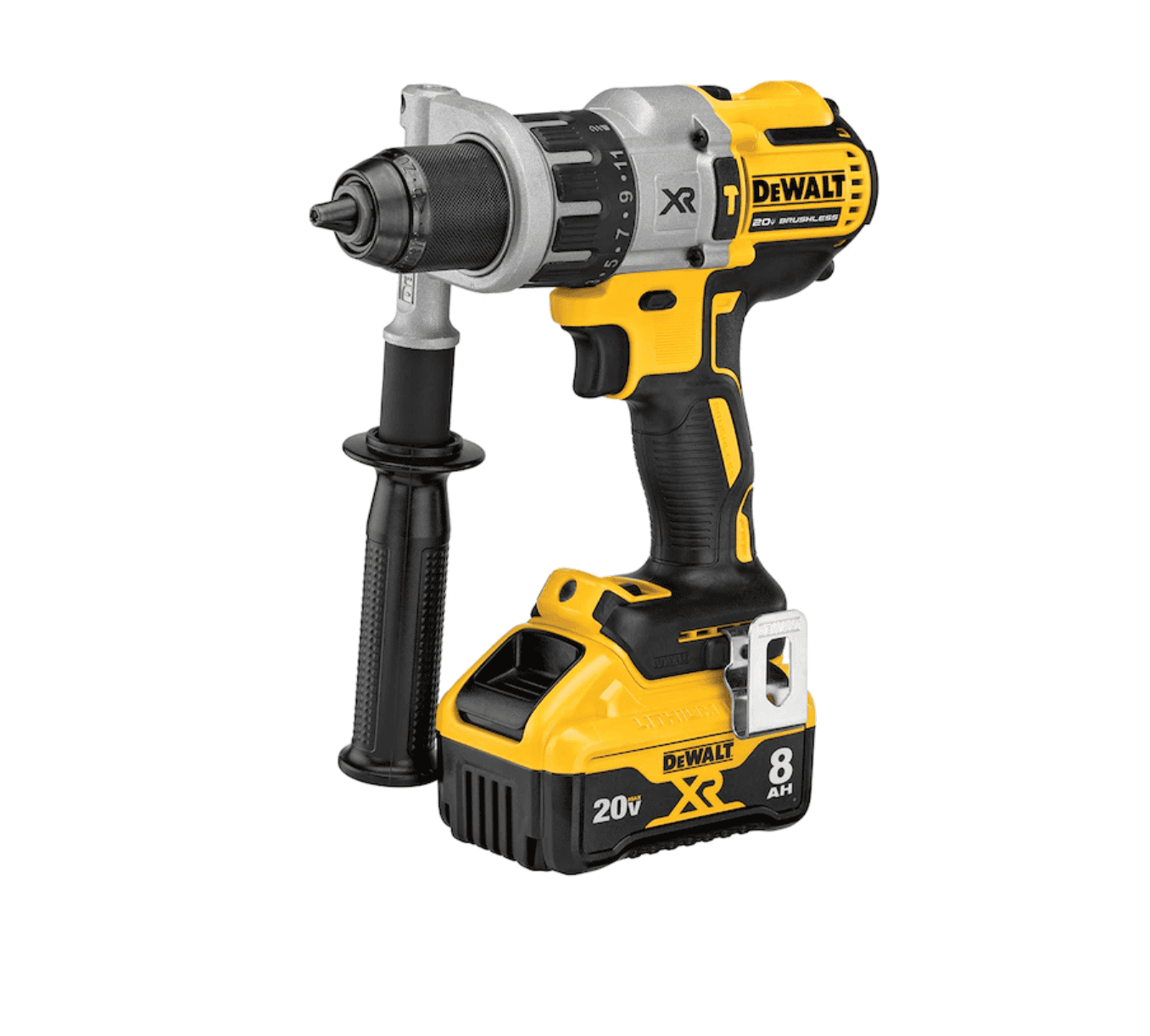 DEWALT Drill DCD998W1 XR POWER DETECT 1/2-in 20-volt Max-Amp Variable Speed Brushless Cordless - Hammer Drill (1-Battery Included) - Image 3