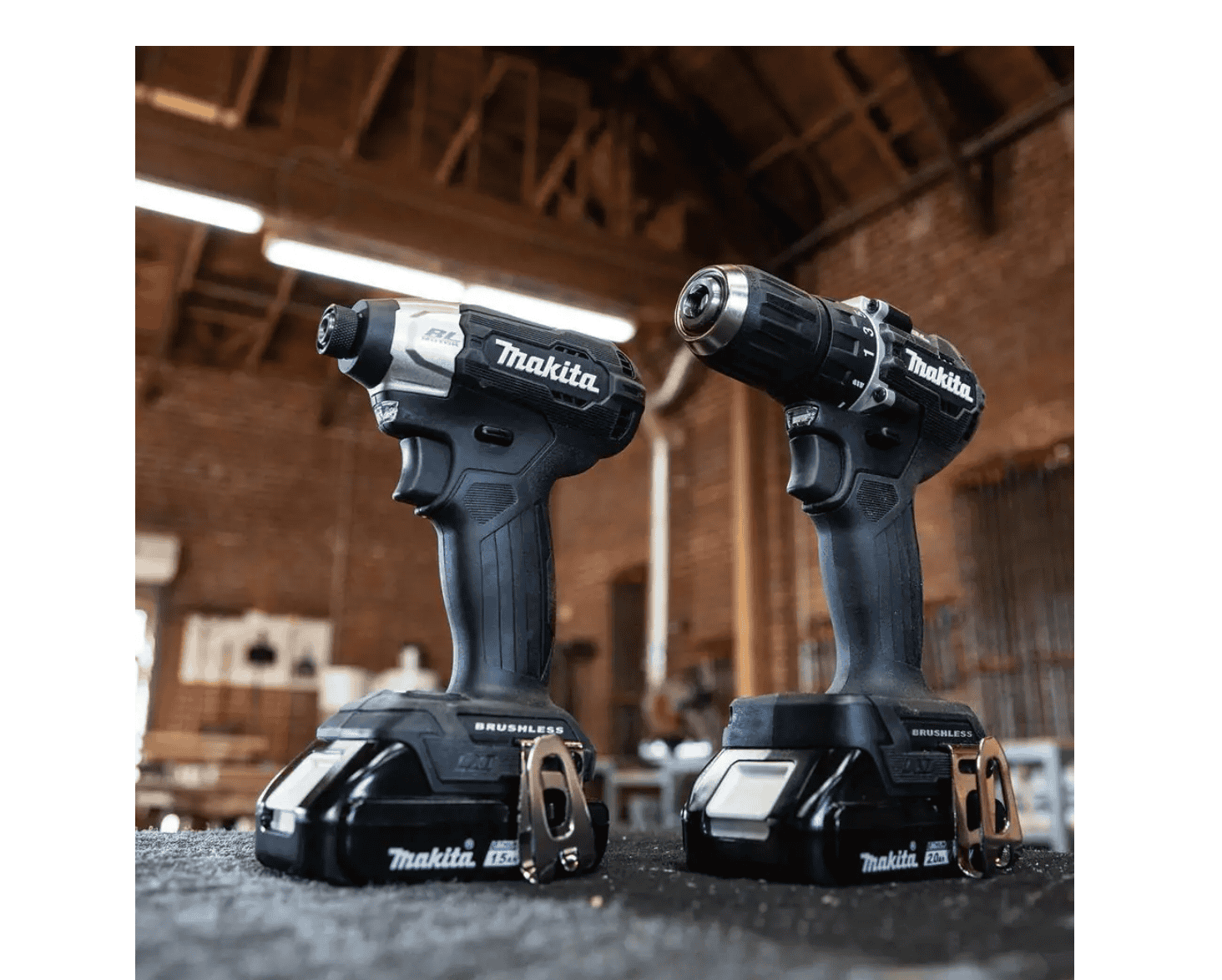 Makita CX203SYB 18V LXT Sub-Compact Lithium-Ion Brushless Cordless 2-piece Combo Kit (Driver-Drill/Impact Driver) 1.5Ah