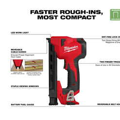 Milwaukee 2448-20 M12 12-Volt Lithium-Ion Cordless Cable Stapler (Tool-Only)