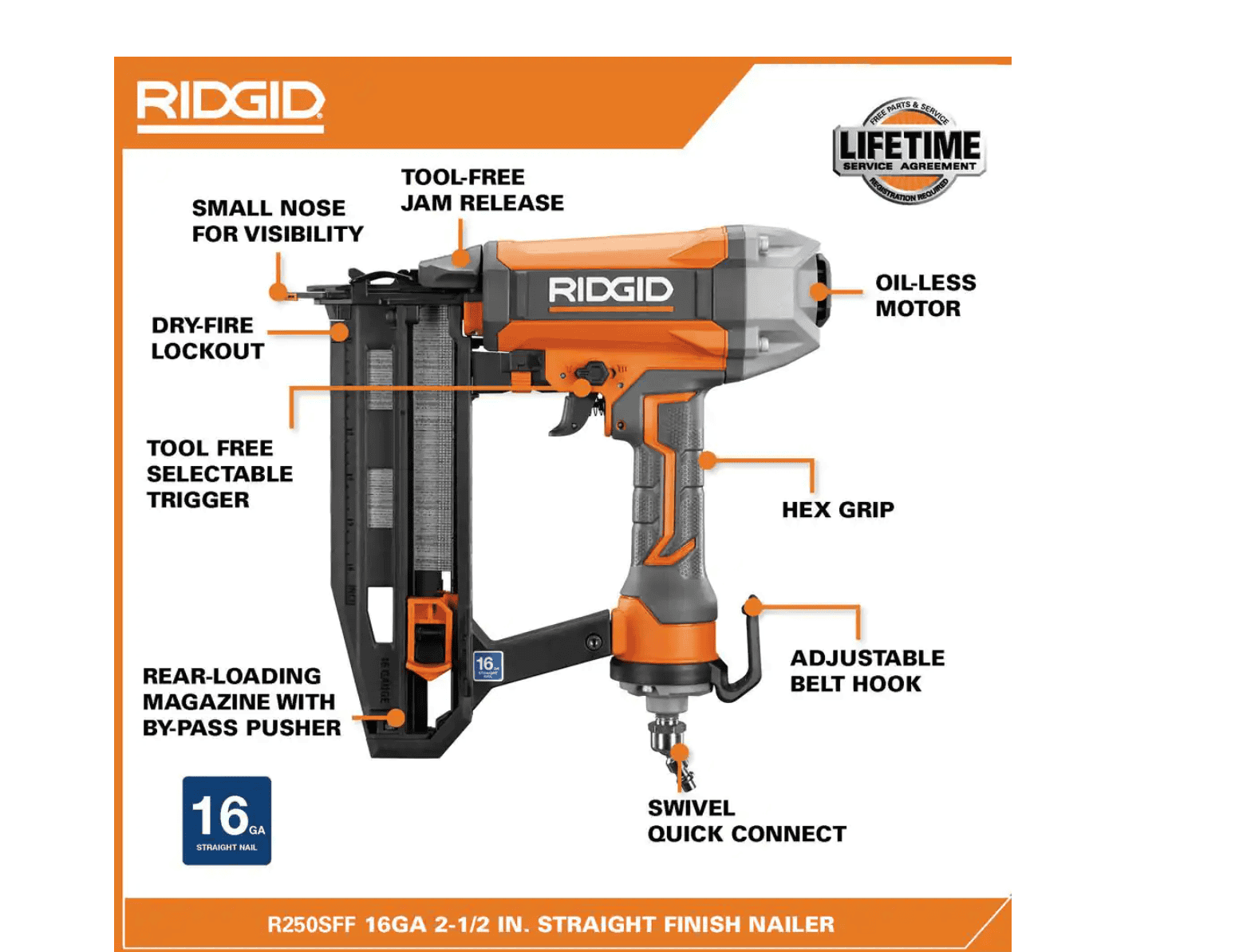 RIDGID R69603FK 6 Gal. Portable Electric Pancake Air Compressor