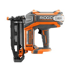 RIDGID R09892B 18V Brushless Cordless HYPERDRIVE 16-Gauge 2-1/2 in. Straight Finish Nailer(Tool Only), Belt Clip, Bag, Sample Nails