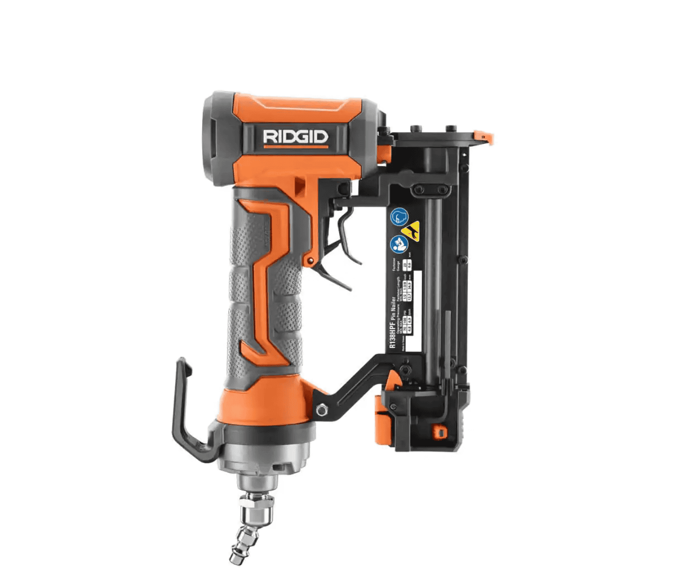 RIDGID R138HPF Pneumatic 23-Gauge 1-3/8 in. Headless Pin Nailer with Dry-Fire Lockout