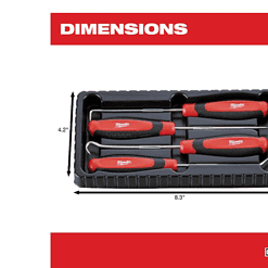 Milwaukee 48-22-9415 Combination SAE Wrench Mechanics Tool Set and 48-22-9215 Hook and Pick Set (19-Piece)