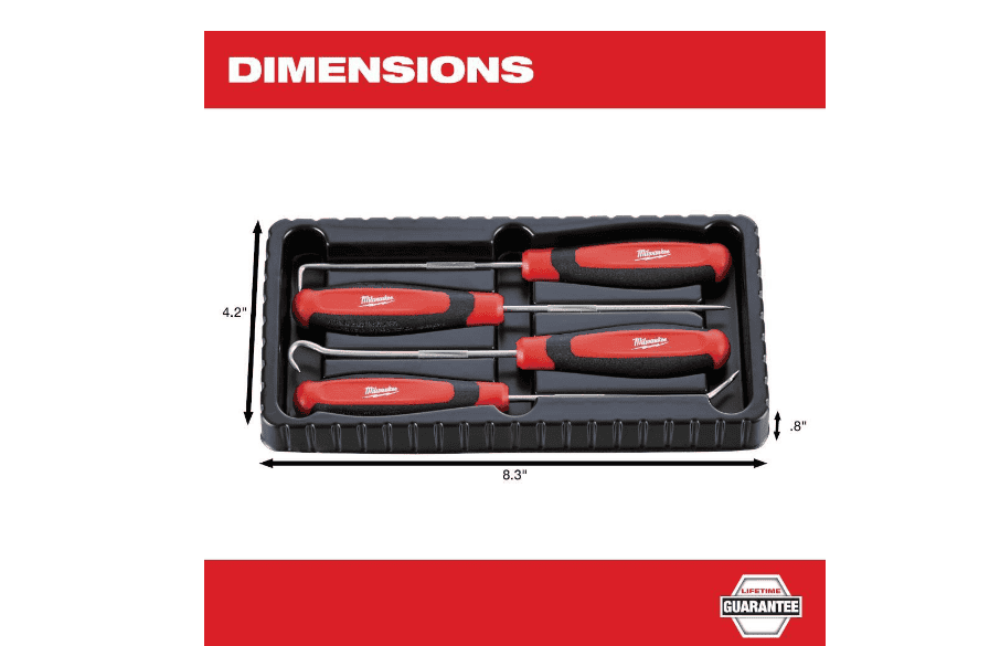 Milwaukee 48-22-9415 Combination SAE Wrench Mechanics Tool Set and 48-22-9215 Hook and Pick Set (19-Piece)