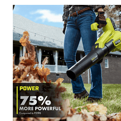 RYOBI P21120-HDG ONE+ HP 18V Brushless 110 MPH 350 CFM Cordless Jet Fan Leaf Blower