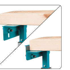 Makita WST07 33.5 in. x 69.5 in. Folding Rolling Miter Saw Stand