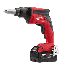 Milwaukee 2866-22 M18 FUEL 18V Lithium-Ion Brushless Cordless Drywall Screw Gun Kit with (2) 5.0Ah Batteries, Charger and Tool Bag