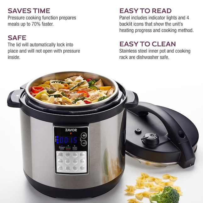 Zavor LUX Edge, 4 Quart Programmable Electric Multi-Cooker - Image 4