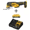 DEWALT DCS356 20-Volt MAX XR Cordless Brushless 3-Speed Oscillating Multi-Tool with DCB240C 20-Volt 4.0Ah Battery & Charger