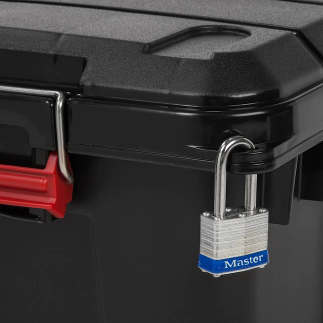 IRIS 4-Pack Weather Tight Storage Box X-large 20.5-Gallon (82-Quart) Black Heavy Duty Tote with Latching Lid - Image 5