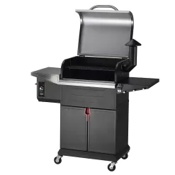 Z GRILLS ZPG-600D3E 573 sq. in. Wood Pellet Grill and Smoker 8-in-1 BBQ Stainless Steel