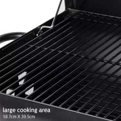 UTEN Outdoor BBQ Grill Charcoal Barbecue Pit Backyard Meat Cooker Smoker Black