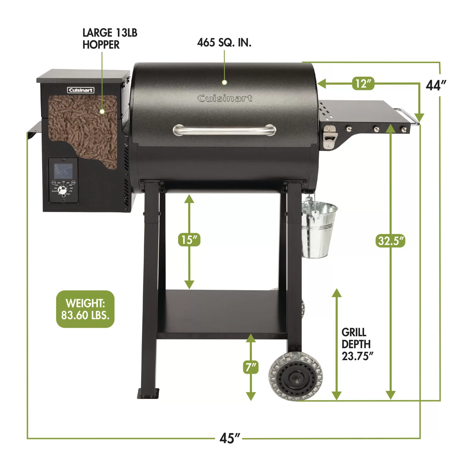 Cuisinart 465-Sq. in. Wood Pellet Grill and Smoker